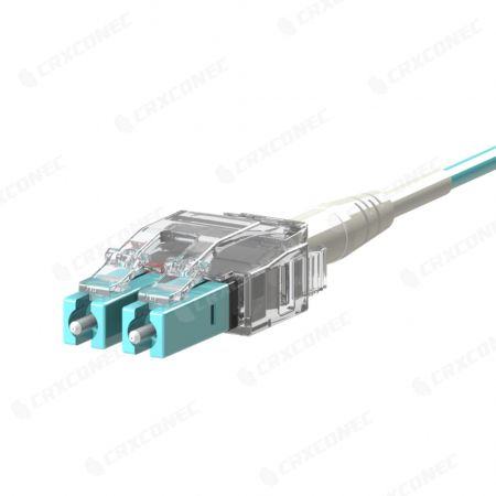Cordon de raccordement à fibres optiques duplex LC vers LC Easy-Ex OM3 - Cordon de raccordement à fibres optiques OM3 à polarité d'échange facile